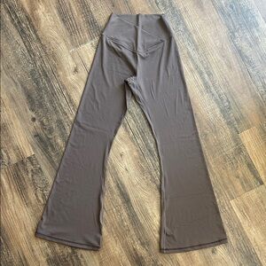 Brown Flared Yoga Pants
